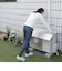 ヤマゼン　エアコンカバー 室外機 ひさし付き マグネット式 YMAG8352H