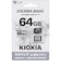 KIOXIA　microSDXCカード EXCERIA BASIC エクセリアベーシック Class10 /64GB KMUBA064G