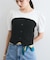 【新色追加】【美easy】釦ビスチェTシャツドッキングプルオーバー【接触冷感/洗える】