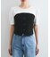 【新色追加】【美easy】釦ビスチェTシャツドッキングプルオーバー【接触冷感/洗える】
