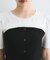 【新色追加】【美easy】釦ビスチェTシャツドッキングプルオーバー【接触冷感/洗える】