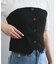 【新色追加】【美easy】釦ビスチェTシャツドッキングプルオーバー【接触冷感/洗える】