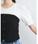 【新色追加】【美easy】釦ビスチェTシャツドッキングプルオーバー【接触冷感/洗える】
