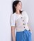 【新色追加】【美easy】釦ビスチェTシャツドッキングプルオーバー【接触冷感/洗える】