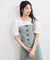 【新色追加】【美easy】釦ビスチェTシャツドッキングプルオーバー【接触冷感/洗える】