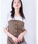 【新色追加】【美easy】釦ビスチェTシャツドッキングプルオーバー【接触冷感/洗える】