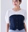 【新色追加】【美easy】釦ビスチェTシャツドッキングプルオーバー【接触冷感/洗える】