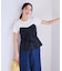 【新色追加】【美easy】ねじりリボンTシャツドッキングプルオーバー【接触冷感/洗える】