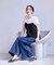 【新色追加】【美easy】ねじりリボンTシャツドッキングプルオーバー【接触冷感/洗える】