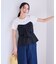 【新色追加】【美easy】ねじりリボンTシャツドッキングプルオーバー【接触冷感/洗える】