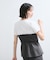【新色追加】【美easy】ねじりリボンTシャツドッキングプルオーバー【接触冷感/洗える】