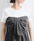 【新色追加】【美easy】ねじりリボンTシャツドッキングプルオーバー【接触冷感/洗える】