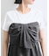 【新色追加】【美easy】ねじりリボンTシャツドッキングプルオーバー【接触冷感/洗える】