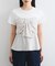 【新色追加】【美easy】ねじりリボンTシャツドッキングプルオーバー【接触冷感/洗える】