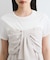 【新色追加】【美easy】ねじりリボンTシャツドッキングプルオーバー【接触冷感/洗える】