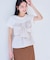 【新色追加】【美easy】ねじりリボンTシャツドッキングプルオーバー【接触冷感/洗える】