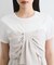 【新色追加】【美easy】ねじりリボンTシャツドッキングプルオーバー【接触冷感/洗える】