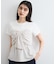 【新色追加】【美easy】ねじりリボンTシャツドッキングプルオーバー【接触冷感/洗える】