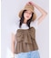 【新色追加】【美easy】ねじりリボンTシャツドッキングプルオーバー【接触冷感/洗える】