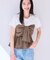 【新色追加】【美easy】ねじりリボンTシャツドッキングプルオーバー【接触冷感/洗える】
