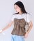 【新色追加】【美easy】ねじりリボンTシャツドッキングプルオーバー【接触冷感/洗える】