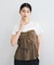【新色追加】【美easy】ねじりリボンTシャツドッキングプルオーバー【接触冷感/洗える】