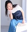 【新色追加】【美easy】ねじりリボンTシャツドッキングプルオーバー【接触冷感/洗える】