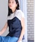 【新色追加】【美easy】ねじりリボンTシャツドッキングプルオーバー【接触冷感/洗える】