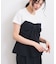 【新色追加】【美easy】ねじりリボンTシャツドッキングプルオーバー【接触冷感/洗える】