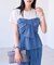 【新色追加】【美easy】ねじりリボンTシャツドッキングプルオーバー【接触冷感/洗える】