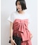 【新色追加】【美easy】ねじりリボンTシャツドッキングプルオーバー【接触冷感/洗える】