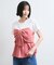 【新色追加】【美easy】ねじりリボンTシャツドッキングプルオーバー【接触冷感/洗える】