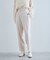 【美warm】ストレッチベルト付きハイウエストテーパードパンツ【アンチピリング/防シワ/洗える】