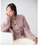 【前後2WAY】毛混くるくるシャギーカーディガン