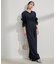 【VIS DRESS】ピンストライプレースオールインワン【洗える】