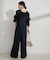 【VIS DRESS】ピンストライプレースオールインワン【洗える】