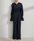 【VIS DRESS】ピンストライプレースオールインワン【洗える】