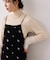 刺繍アソートベロアキャミワンピース/2WAY