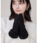 スマホタッチ刺繍付きムートングローブ
