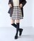 ロービングチェックミニスカート