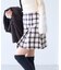 ロービングチェックミニスカート
