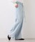 ベルト付きワイドシルエットデニムパンツ