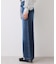 ベルト付きワイドシルエットデニムパンツ