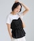 【WEB限定】美easyリネンライクシャーリングビスチェドッキングトップス/イージーケア・接触冷感