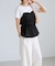 【WEB限定】美easyリネンライクシャーリングビスチェドッキングトップス/イージーケア・接触冷感