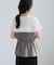 【WEB限定】美easyリネンライクシャーリングビスチェドッキングトップス/イージーケア・接触冷感
