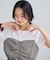 【WEB限定】美easyリネンライクシャーリングビスチェドッキングトップス/イージーケア・接触冷感