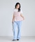 【WEB限定】美easyリネンライクシャーリングビスチェドッキングトップス/イージーケア・接触冷感