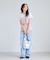 【WEB限定】美easyリネンライクシャーリングビスチェドッキングトップス/イージーケア・接触冷感