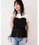 【WEB限定】美easyリネンライクシャーリングビスチェドッキングトップス/イージーケア・接触冷感